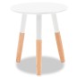 vidaXL Set de mesas auxiliares 2 unidades madera maciza de pino blanco vidaXL Set de mesas auxiliares 2 unidades madera maciza de pino blanco