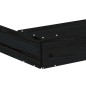 vidaXL Arenero con asientos octógono madera maciza de pino negro