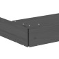vidaXL Arenero con asientos octógono madera maciza de pino gris