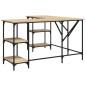 vidaXL Escritorio madera de ingeniería roble Sonoma 139x139x75 cm vidaXL Escritorio madera de ingeniería roble Sonoma 139x139x75 cm
