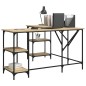 vidaXL Escritorio madera de ingeniería roble Sonoma 139x139x75 cm vidaXL Escritorio madera de ingeniería roble Sonoma 139x139x75 cm