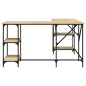 vidaXL Escritorio madera de ingeniería roble Sonoma 139x139x75 cm vidaXL Escritorio madera de ingeniería roble Sonoma 139x139x75 cm