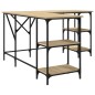 vidaXL Escritorio madera de ingeniería roble Sonoma 139x139x75 cm vidaXL Escritorio madera de ingeniería roble Sonoma 139x139x75 cm