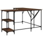 vidaXL Escritorio madera de ingeniería roble marrón 139x139x75 cm vidaXL Escritorio madera de ingeniería roble marrón 139x139x75 cm