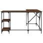 vidaXL Escritorio madera de ingeniería roble marrón 139x139x75 cm vidaXL Escritorio madera de ingeniería roble marrón 139x139x75 cm