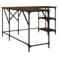 vidaXL Escritorio madera de ingeniería roble marrón 139x139x75 cm vidaXL Escritorio madera de ingeniería roble marrón 139x139x75 cm