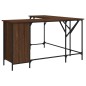 vidaXL Escritorio madera de ingeniería roble marrón 141x141x75 cm vidaXL Escritorio madera de ingeniería roble marrón 141x141x75 cm