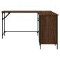 vidaXL Escritorio madera de ingeniería roble marrón 141x141x75 cm vidaXL Escritorio madera de ingeniería roble marrón 141x141x75 cm