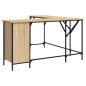 vidaXL Escritorio madera de ingeniería roble Sonoma 141x141x75 cm vidaXL Escritorio madera de ingeniería roble Sonoma 141x141x75 cm