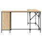 vidaXL Escritorio madera de ingeniería roble Sonoma 141x141x75 cm vidaXL Escritorio madera de ingeniería roble Sonoma 141x141x75 cm