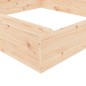 vidaXL Arenero con asientos cuadrado madera maciza de pino vidaXL Arenero con asientos cuadrado madera maciza de pino