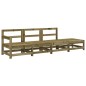 vidaXL Juego de muebles de jardín 4 pzas madera de pino impregnada vidaXL Juego de muebles de jardín 4 pzas madera de pino impregnada