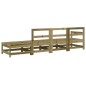 vidaXL Juego de muebles de jardín 4 pzas madera de pino impregnada vidaXL Juego de muebles de jardín 4 pzas madera de pino impregnada
