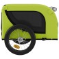 vidaXL Remolque de bicicleta mascotas hierro tela Oxford verde negro vidaXL Remolque de bicicleta mascotas hierro tela Oxford verde negro