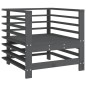 vidaXL Sillones de jardín 2 unidades madera maciza de pino gris vidaXL Sillones de jardín 2 unidades madera maciza de pino gris