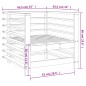vidaXL Sillones de jardín 2 unidades madera maciza de pino gris vidaXL Sillones de jardín 2 unidades madera maciza de pino gris
