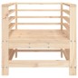 vidaXL Sillones de jardín 2 unidades madera maciza de pino
