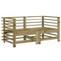 vidaXL Sofás de esquina de jardín 2 uds madera maciza impregnada vidaXL Sofás de esquina de jardín 2 uds madera maciza impregnada