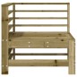 vidaXL Sofás de esquina de jardín 2 uds madera maciza impregnada vidaXL Sofás de esquina de jardín 2 uds madera maciza impregnada