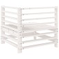 vidaXL Sofás de esquina de jardín 2 uds madera maciza de pino blanco vidaXL Sofás de esquina de jardín 2 uds madera maciza de pino blanco