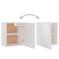 vidaXL Armario colgante cocina madera ingeniería blanco brillo vidaXL Armario colgante cocina madera ingeniería blanco brillo