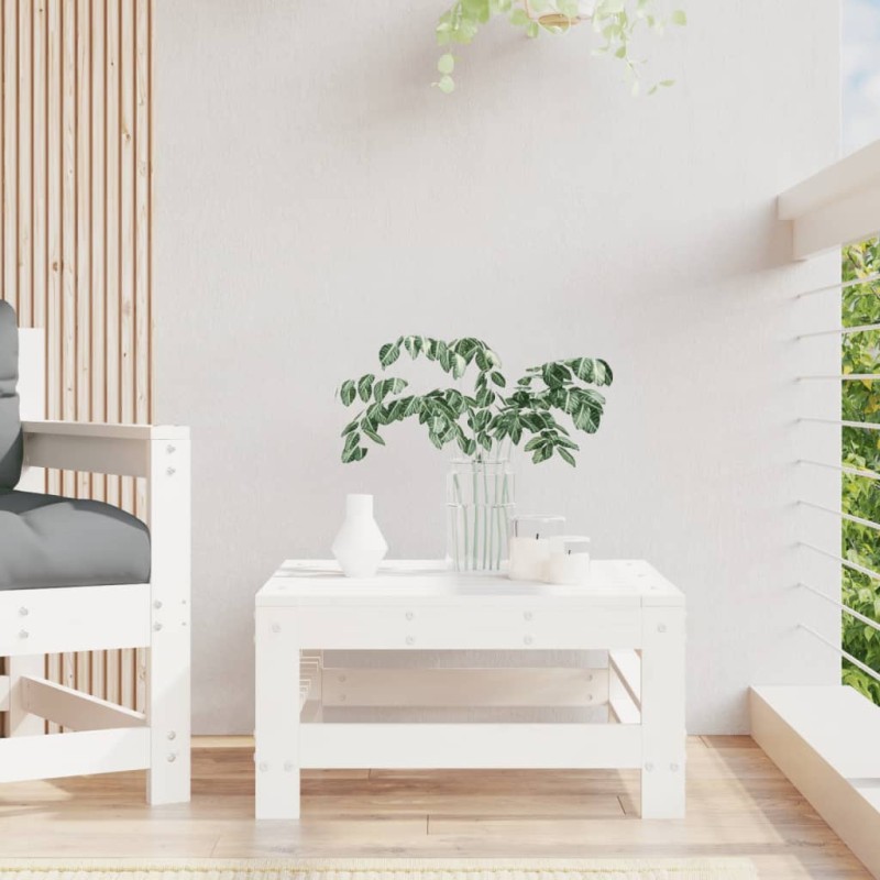 vidaXL Taburete de jardín de madera maciza de pino vidaXL Taburete de jardín de madera maciza de pino
