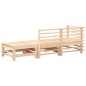 vidaXL Juego de muebles de jardín 3 piezas madera maciza de pino vidaXL Juego de muebles de jardín 3 piezas madera maciza de pino