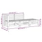 vidaXL Juego de muebles de jardín 3 pzas madera de pino impregnada vidaXL Juego de muebles de jardín 3 pzas madera de pino impregnada