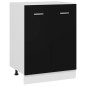 vidaXL Armario inferior de cocina ingeniería negro 60x46x81,5 cm vidaXL Armario inferior de cocina ingeniería negro 60x46x81,5 cm