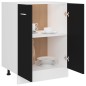 vidaXL Armario inferior de cocina ingeniería negro 60x46x81,5 cm vidaXL Armario inferior de cocina ingeniería negro 60x46x81,5 cm