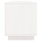 vidaXL Mueble de TV madera maciza de pino blanco 156x37x45 cm