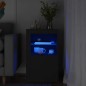 vidaXL Aparador con luces LED madera de ingeniería negro vidaXL Aparador con luces LED madera de ingeniería negro