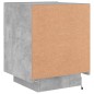 vidaXL Mesita de noche luces LED 2 uds madera ingeniería gris hormigón vidaXL Mesita de noche luces LED 2 uds madera ingeniería gris hormigón