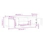 vidaXL Mueble de TV de madera maciza de pino 140x35x40 cm vidaXL Mueble de TV de madera maciza de pino 140x35x40 cm