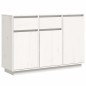 vidaXL Aparador de madera maciza de pino blanco 110x34x75 cm vidaXL Aparador de madera maciza de pino blanco 110x34x75 cm