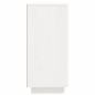 vidaXL Aparador de madera maciza de pino blanco 110x34x75 cm vidaXL Aparador de madera maciza de pino blanco 110x34x75 cm