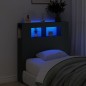 vidaXL Cabecero con LED madera de ingeniería negro 100x18,5x103,5 cm vidaXL Cabecero con LED madera de ingeniería negro 100x18,5x103,5 cm