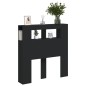 vidaXL Cabecero con LED madera de ingeniería negro 100x18,5x103,5 cm vidaXL Cabecero con LED madera de ingeniería negro 100x18,5x103,5 cm