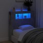 vidaXL Cabecero LED madera ingeniería gris hormigón 100x18,5x103,5 cm vidaXL Cabecero LED madera ingeniería gris hormigón 100x18,5x103,5 cm