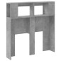vidaXL Cabecero LED madera ingeniería gris hormigón 100x18,5x103,5 cm vidaXL Cabecero LED madera ingeniería gris hormigón 100x18,5x103,5 cm