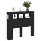 vidaXL Cabecero con LED madera de ingeniería negro 120x18,5x103,5 cm vidaXL Cabecero con LED madera de ingeniería negro 120x18,5x103,5 cm