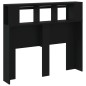 vidaXL Cabecero con LED madera de ingeniería negro 120x18,5x103,5 cm vidaXL Cabecero con LED madera de ingeniería negro 120x18,5x103,5 cm