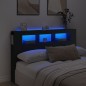 vidaXL Cabecero con LED madera de ingeniería negro 160x18,5x103,5 cm vidaXL Cabecero con LED madera de ingeniería negro 160x18,5x103,5 cm