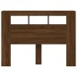 vidaXL Cabecero LED madera ingeniería marrón roble 140x18,5x103,5 cm vidaXL Cabecero LED madera ingeniería marrón roble 140x18,5x103,5 cm