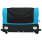 vidaXL Remolque para bicicleta hierro negro y azul 45 kg vidaXL Remolque para bicicleta hierro negro y azul 45 kg