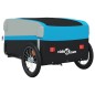 vidaXL Remolque para bicicleta hierro negro y azul 45 kg vidaXL Remolque para bicicleta hierro negro y azul 45 kg