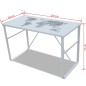 vidaXL Escritorio rectangular con impresión de mapa vidaXL Escritorio rectangular con impresión de mapa