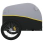 vidaXL Remolque para bicicleta hierro negro y amarillo 30 kg vidaXL Remolque para bicicleta hierro negro y amarillo 30 kg