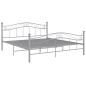 vidaXL Estructura de cama de metal gris 140x200 cm vidaXL Estructura de cama de metal gris 140x200 cm