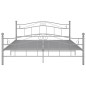 vidaXL Estructura de cama de metal gris 140x200 cm vidaXL Estructura de cama de metal gris 140x200 cm